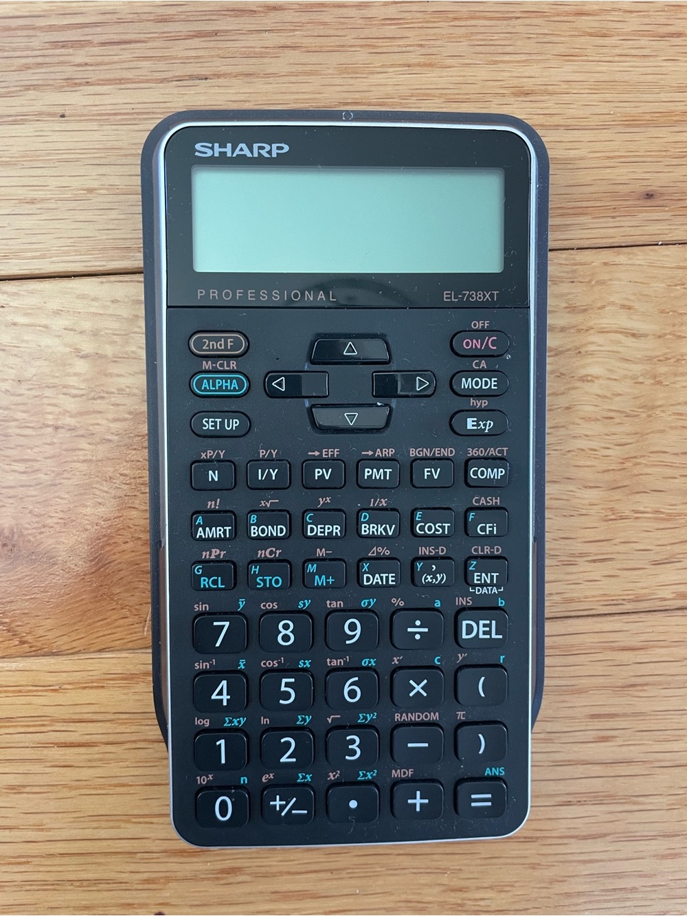 Sharp EL-738XT Professional Financial Calculator - Black